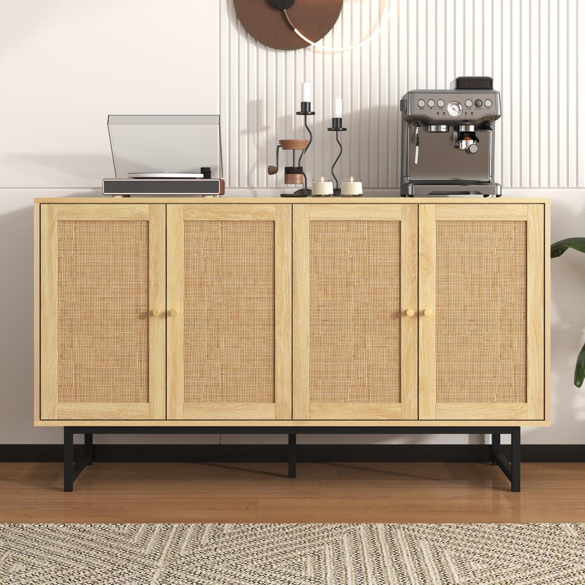 SIDEBOARD Brown 140/39,5/80 cm - Braun, Holz (39/80/140cm) - Urban Meuble