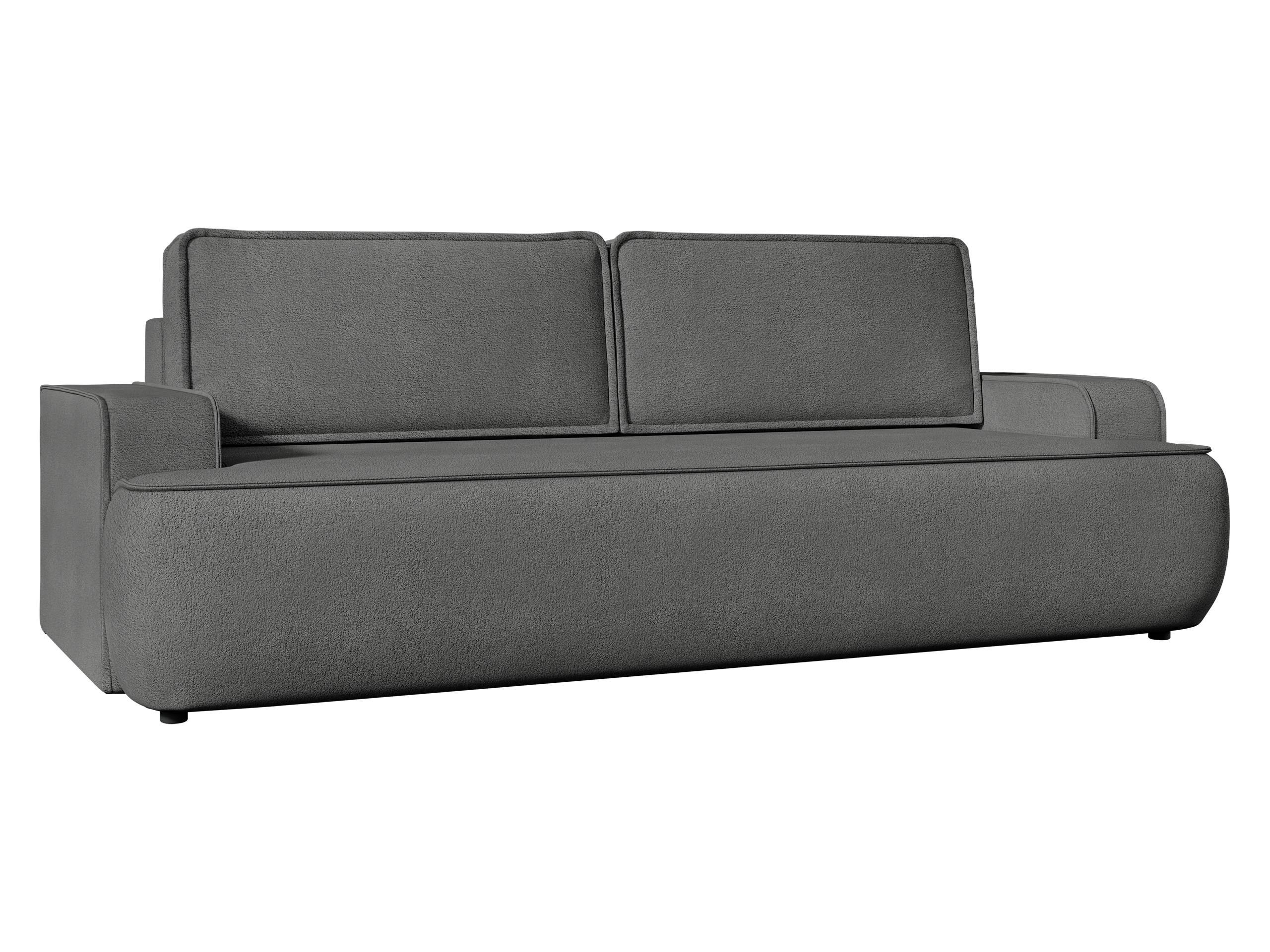 SCHLAFSOFA Mono - Schwarz/Grau, Holz/Kunststoff (248/94/110cm) - MIRJAN24