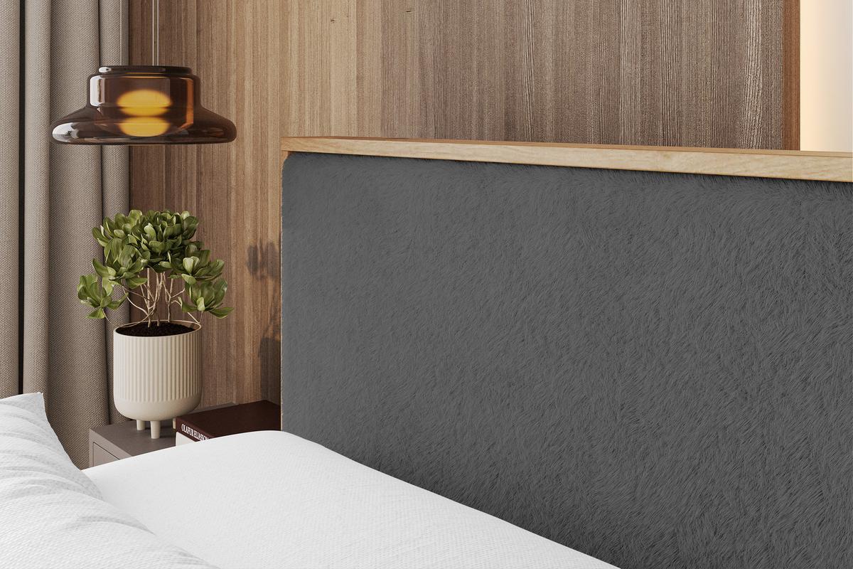 BOXBETT LOLLI9 - 160x200 - H4 Dunkelgrau - Graphitfarben, Holzwerkstoff (160/200cm) - ALTDECOR