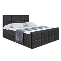 BOXBETT NOVA-Z - 120 x 200 - H3 - Schwarz - Schwarz, Holzwerkstoff (120/200cm) - ALTDECOR