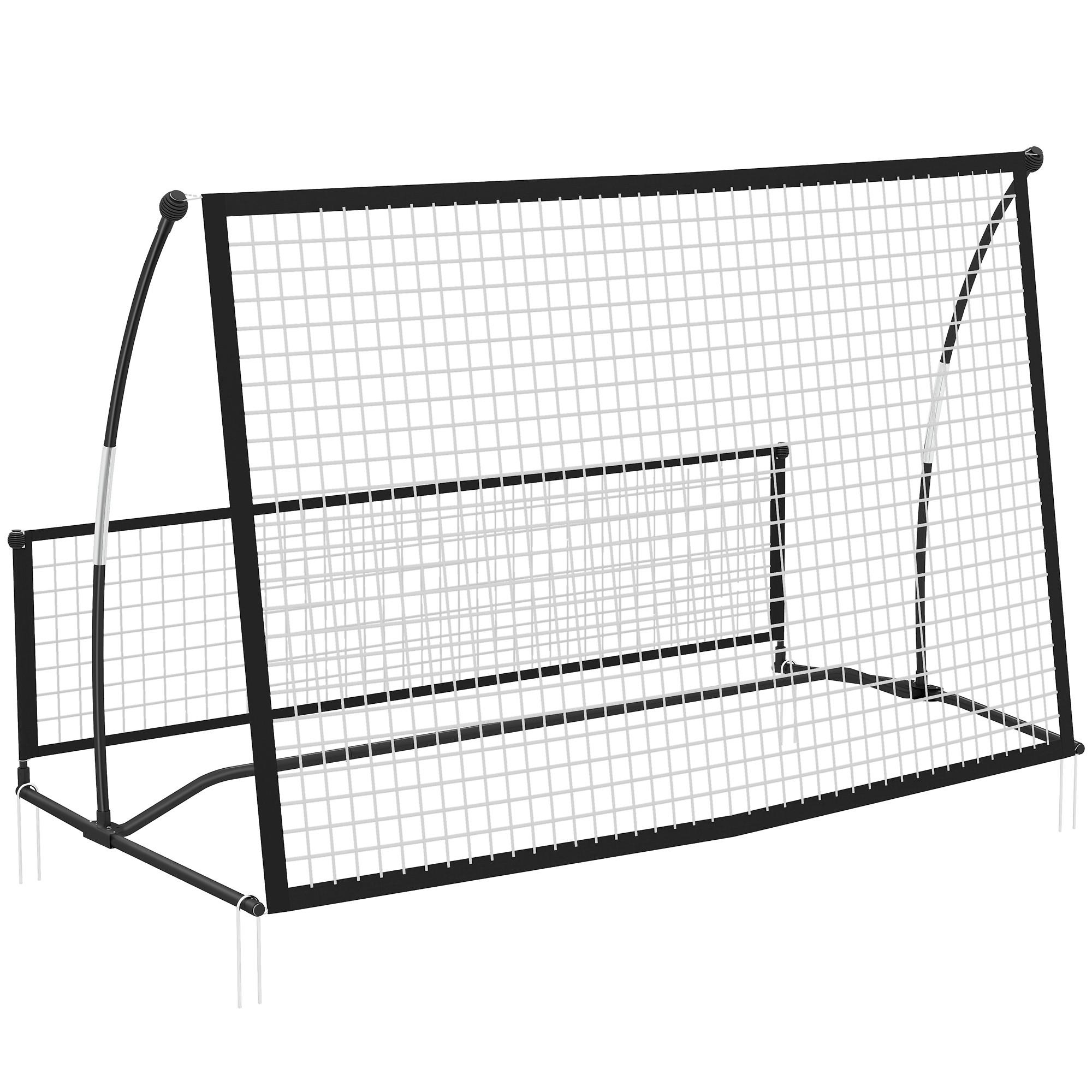REBOUNDER Metall Fiberglas Schwarz - Schwarz, Metall (94/200cm) - SPORTNOW