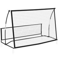 REBOUNDER Metall Fiberglas Schwarz - Schwarz, Metall (94/200cm) - SPORTNOW