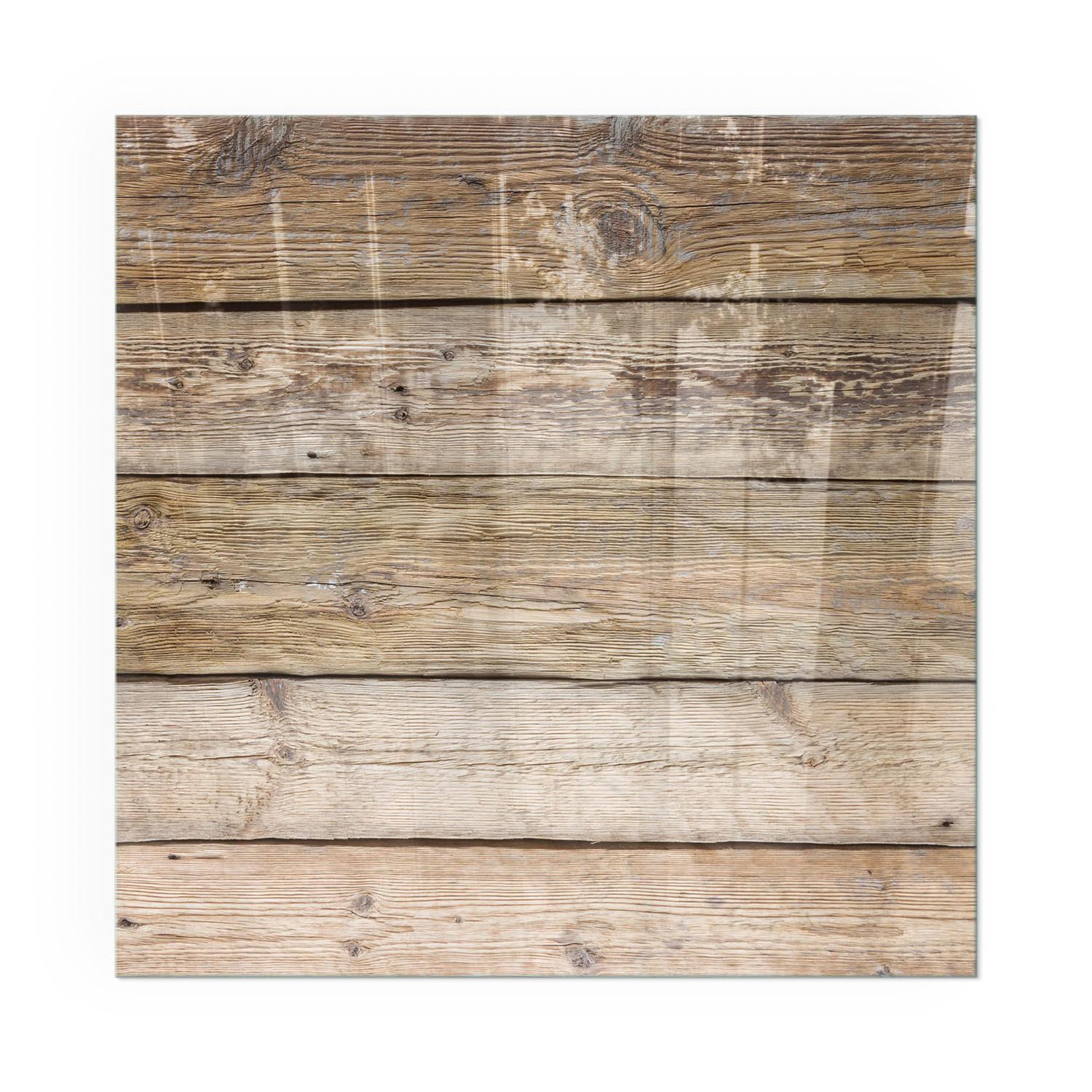 GLASPLATTE für Kamin 50x50 cm - Beige, Glas (50/50/0.4cm) - TULUP