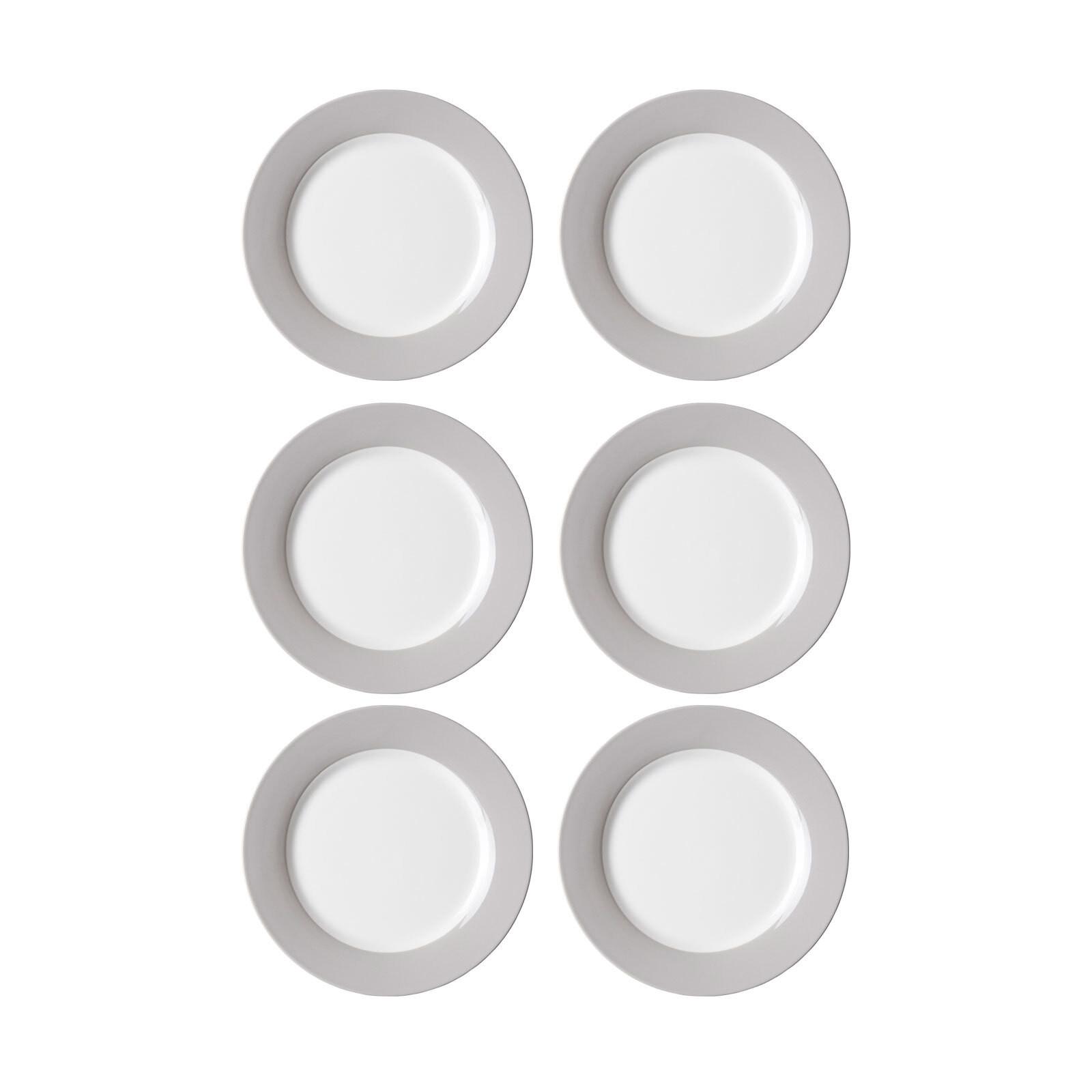 DESSERTTELLER Doppio Grau ø 20 cm 6er Set - Grau, Keramik (20cm) - Ritzenhoff Breker