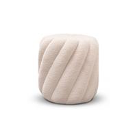 HOCKER VELORA 38/38/40 cm Beige - Beige, Textil (38/40/38cm) - Lookway