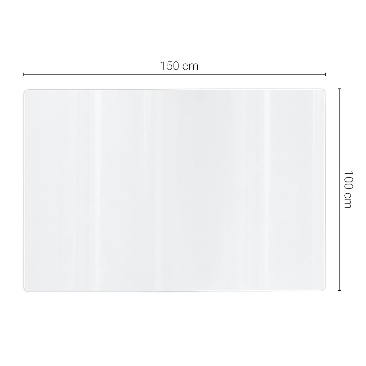 SCHUTZUNTERLAGE 150 x 100 cm – Transparente – Schutzmatte - Transparent, Kunststoff (0.2/100/150cm) - TULUP