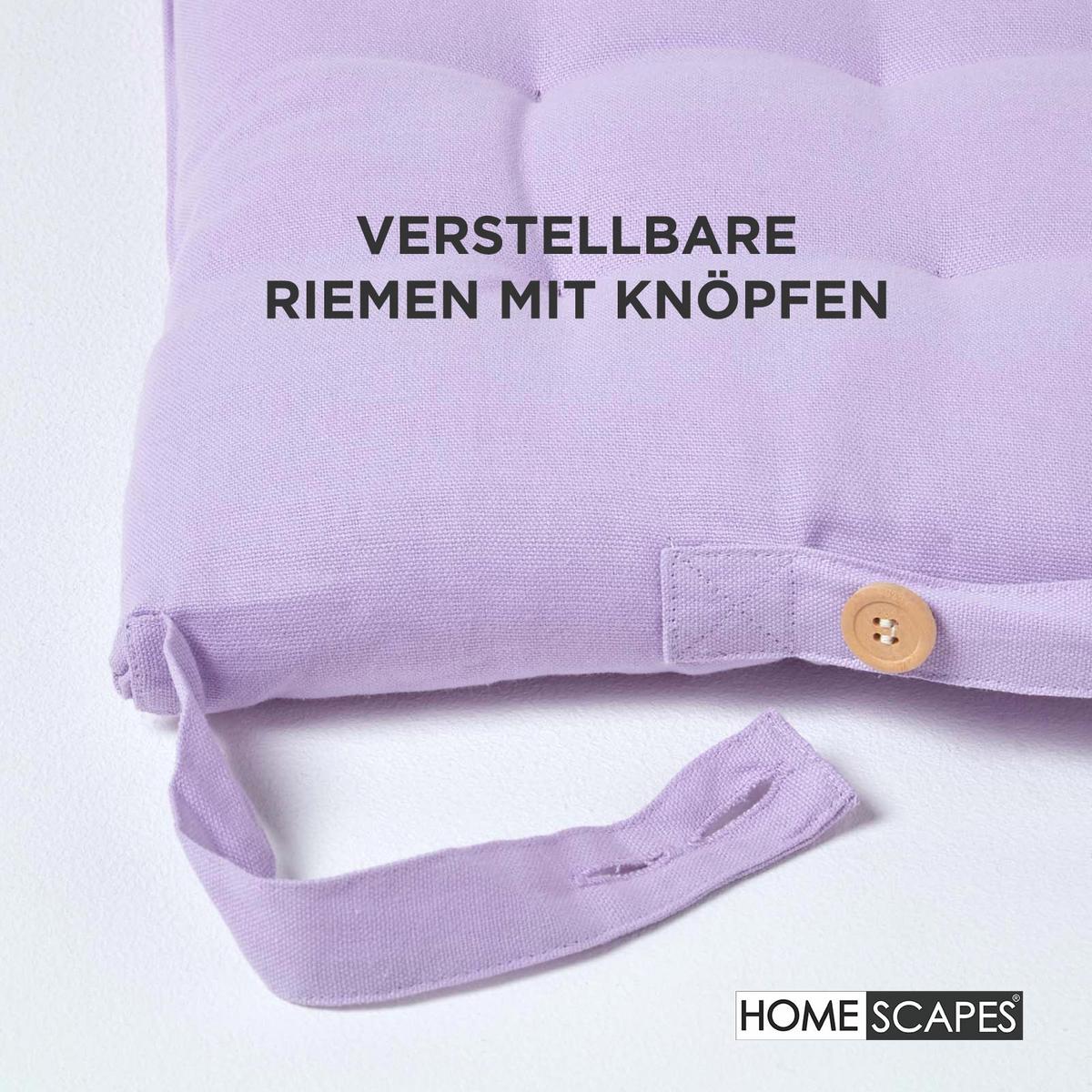 STUHLKISSEN flieder 40/40/6,5 cm - Flieder, Textil (40/40/6.5cm) - Homescapes