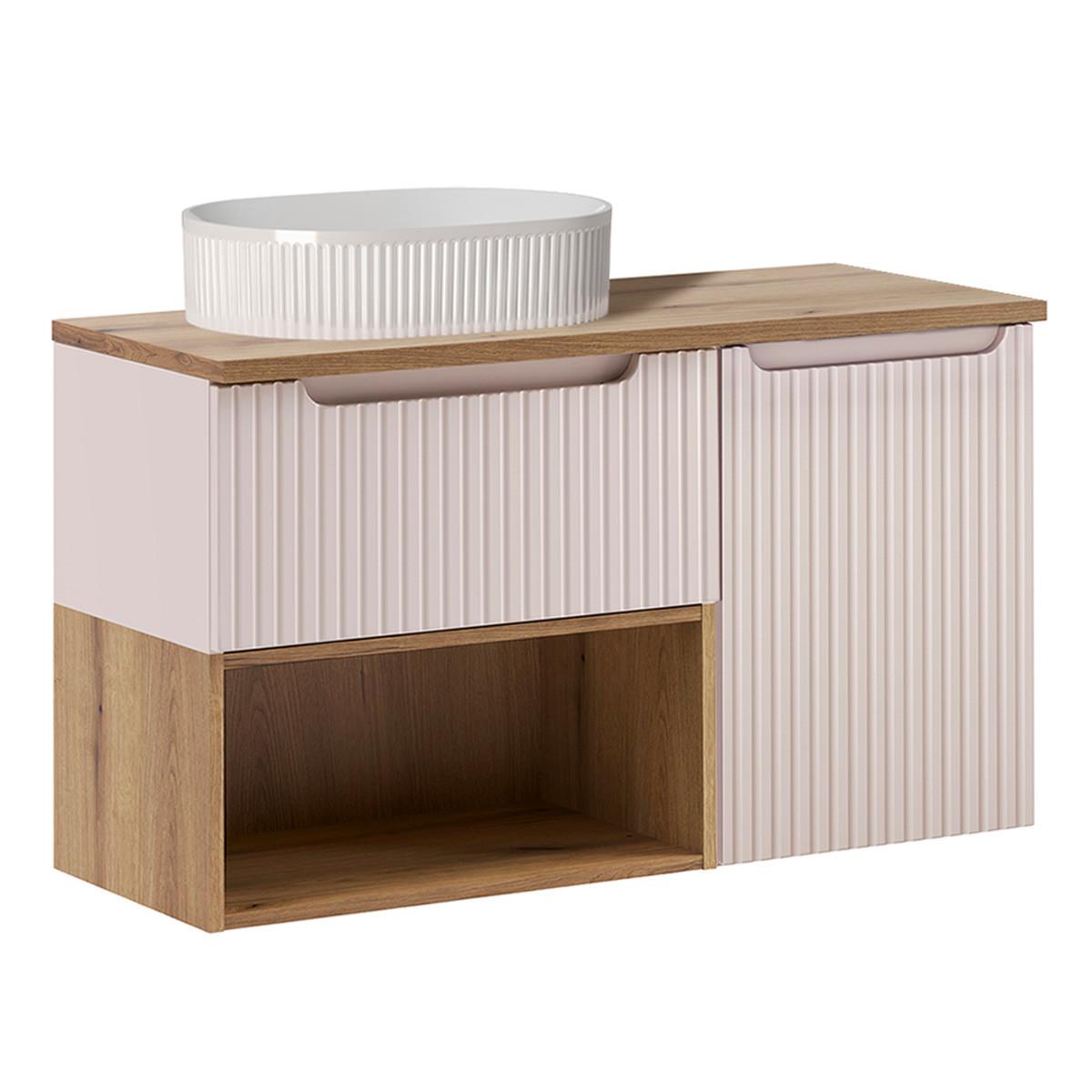 WASCHTISCH 100.4cm Riva Kaschmir - Beige, Holzwerkstoff (100.4/60/40cm) - Petits-meubles