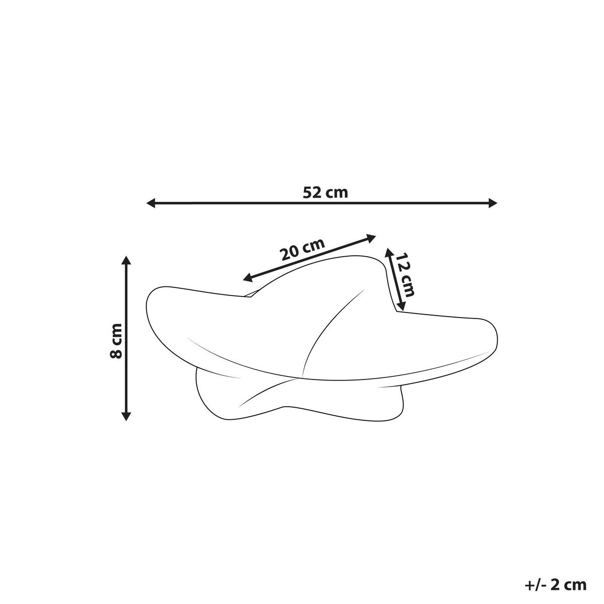 LED-DECKENLAMPE Weiß Surna - Weiß, Keramik (52/52/8cm) - Beliani
