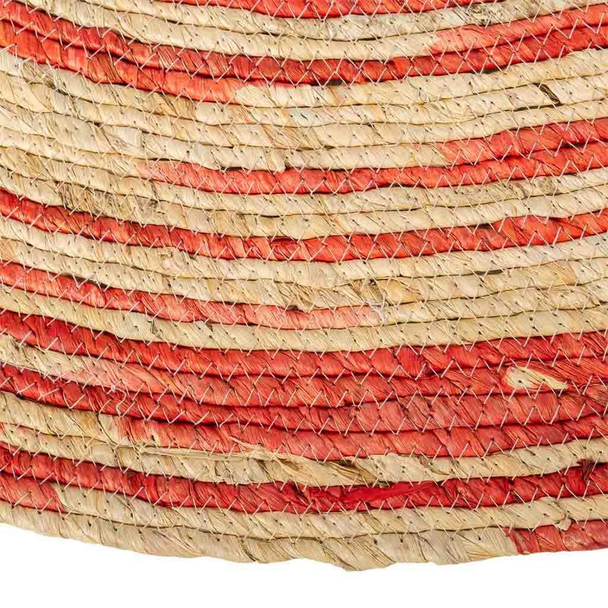 JUTETEPPICH rund, braun, D120x1 cm - Rot/Naturfarben, Naturmaterialien (120/120cm) - Wanderlust