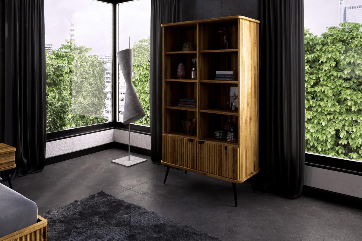 BÜCHERREGAL LINA Wildeiche - Wildeiche, Holz (97/176/46cm) - byoak