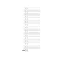 BADHEIZKÖRPER Iron EM 600x1600 mm Weiß mit Ventil Durchgang - Weiß, Metall (60/160/3cm) - LuxeBath