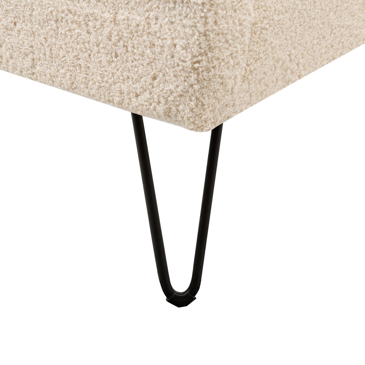 POLSTERBETT mit Lattenrost 160x200 cm Beige Ambillou - Beige, Textil (160/200cm) - Beliani