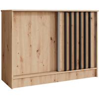 KOMMODE Horizon mit 2 Schiebetüren, eiche Artisan, 100 cm - Eiche Artisan, Holzwerkstoff (101/85/43.5cm) - Beautysofa