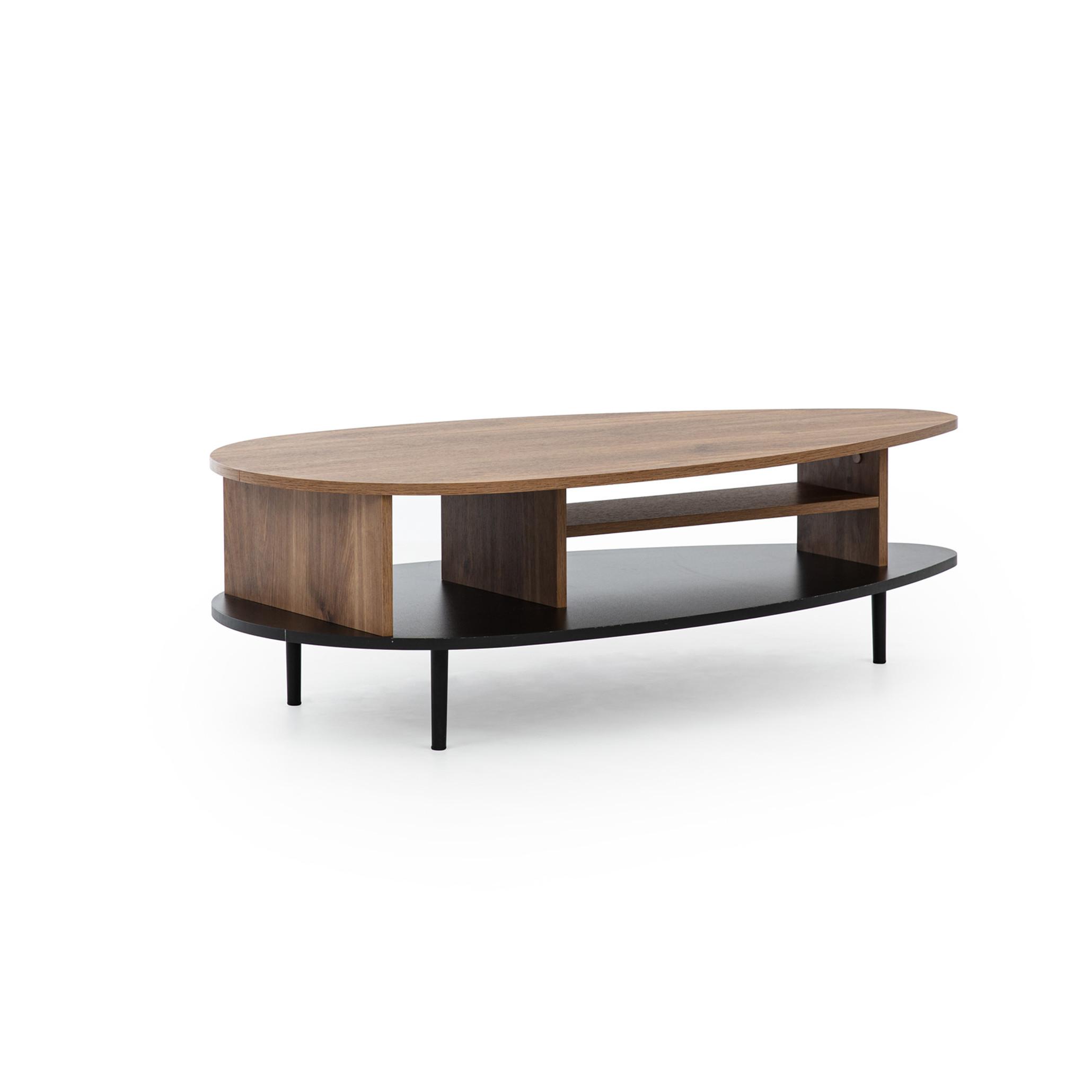 COUCHTISCH Vasilia 120x60 cm, Brandy Castello - Eichefarben, Holzwerkstoff (60/120/37cm) - Beautysofa