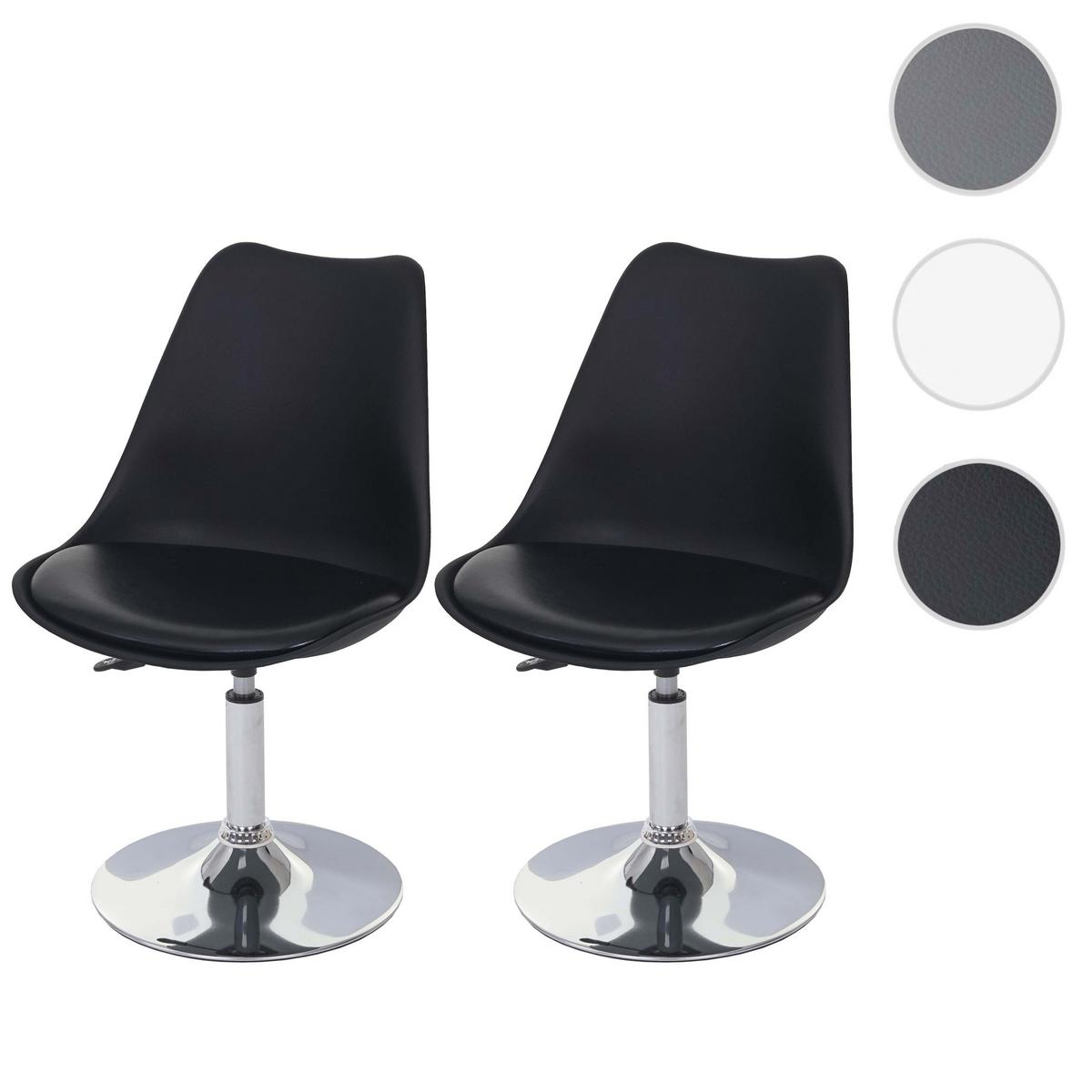 ESSZIMMERSTUHL Schwarz 2er-Set - Schwarz, Textil (48/80/54cm) - MCW