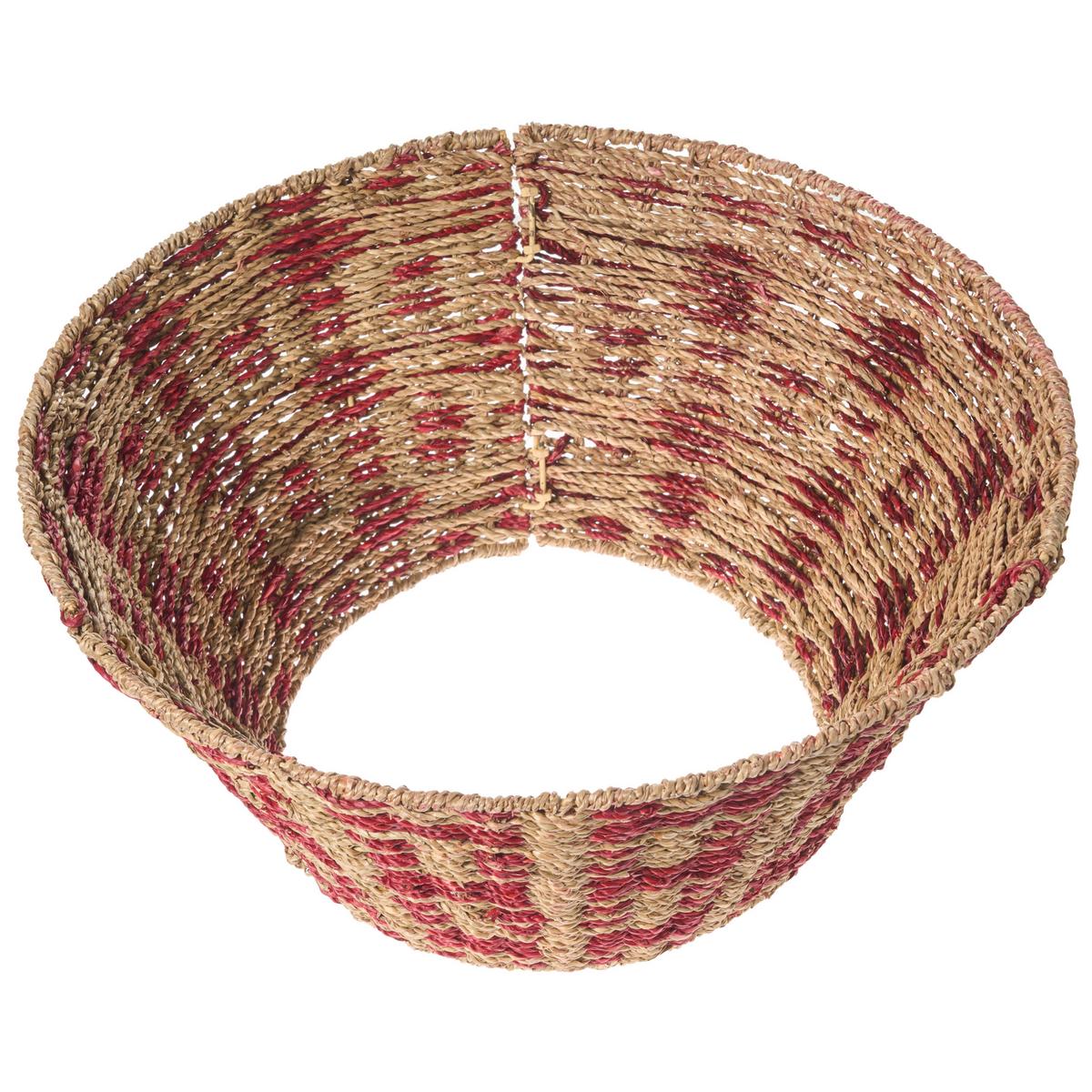WEIHNACHTSBAUMKRAGEN 25 cm Naturfarben Neige - Naturfarben, Naturmaterialien (25cm) - Beliani