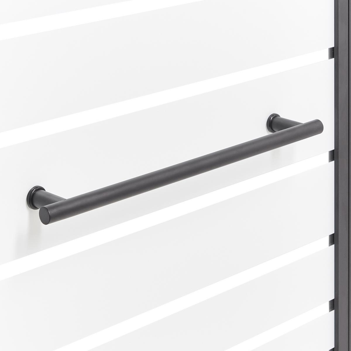 BADEWANNENAUFSATZ 140/100 cm Schwarz Tuapi - Transparent/Schwarz, Glas (100/140cm) - Beliani