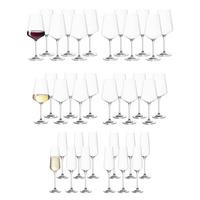 GLÄSERSET Puccini transparent 36er Set - Transparent, Glas - Leonardo Living