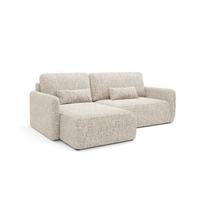 ECKSOFA Lazare 3 Sitzplätze Hellgrau - Grau, Holz (217/148cm) - Petits-meubles