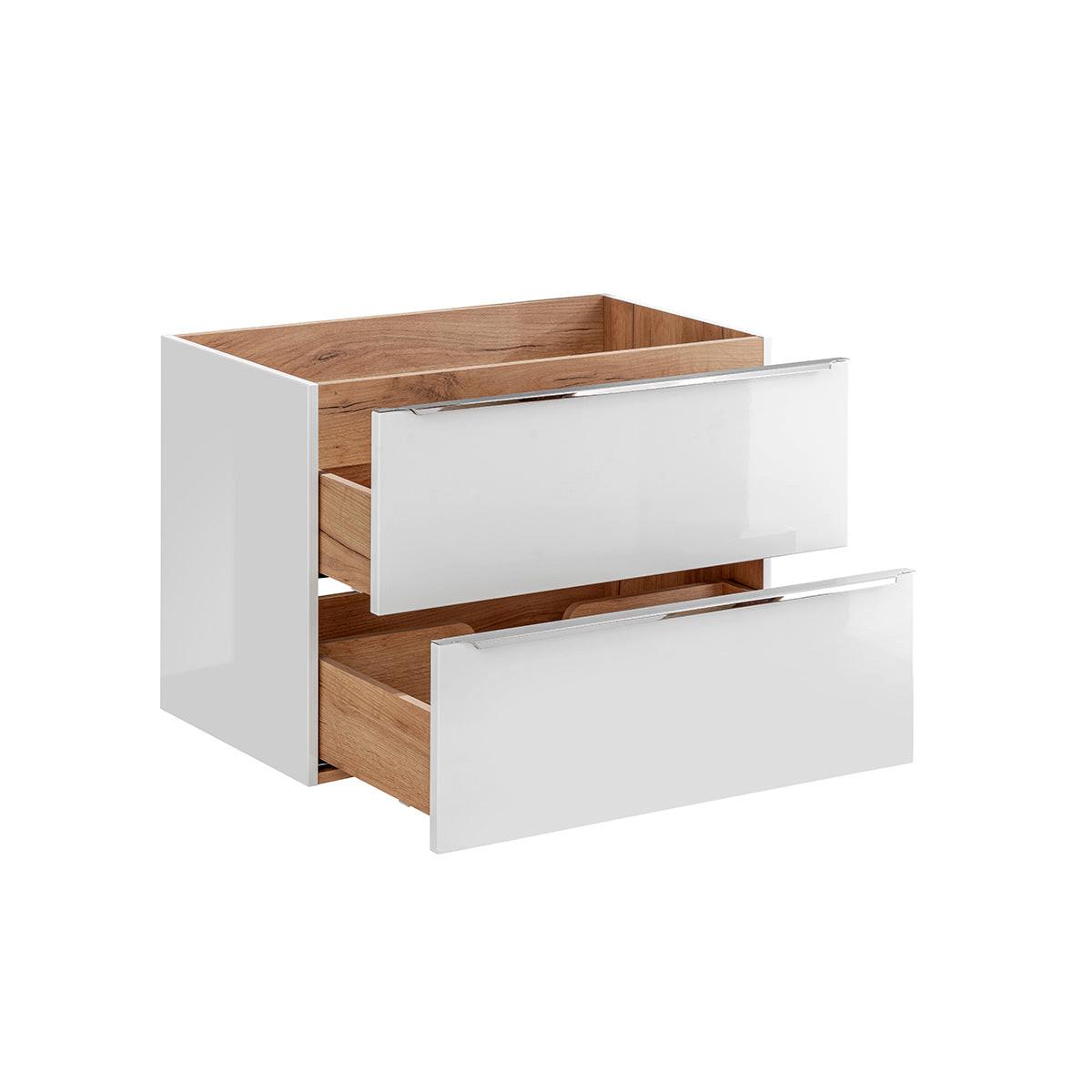 WASCHTISCHUNTERSCHRANK 80cm April Weiß - Weiß, Holzwerkstoff (80/57/46cm) - Petits-meubles