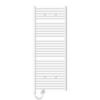 BADHEIZKÖRPER elektrisch Sahara 750x1800 mm Weiß gerade mit Heizstab 1200W - Weiß, Metall (3/180/75cm) - LuxeBath