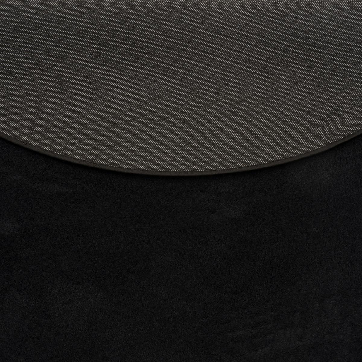 HOCHFLOR LANGFLOR TEPPICH SUPER SOFT MELIA RUND - Schwarz, Textil (200/200cm) - Pergamon