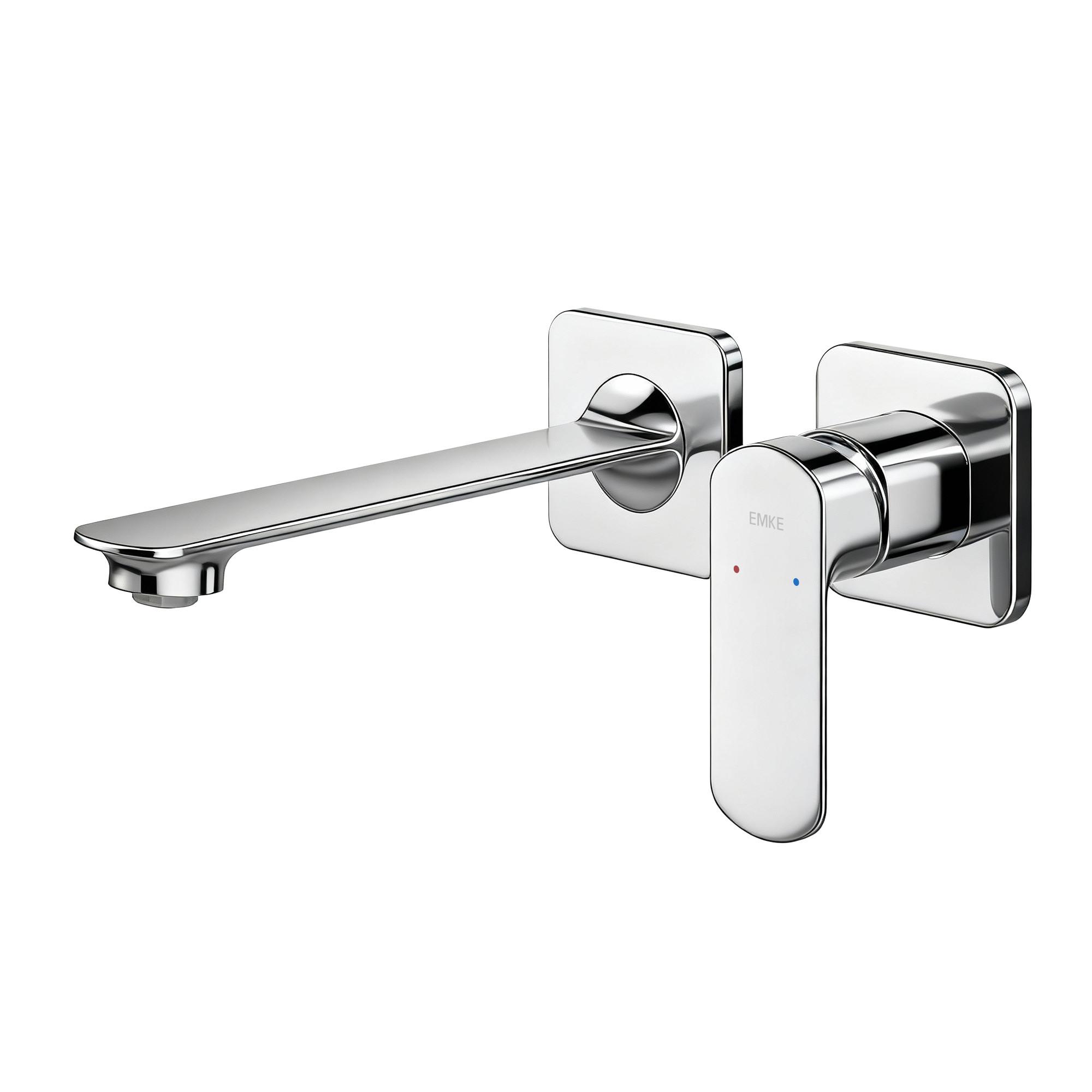 WASCHTISCHARMATUR Modular Ventilkernzertifizierung Messing Verchromt - Chromfarben, Metall (12.7/11/23.3cm) - EMKE