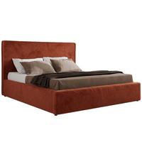 POLSTERBETT CORIVO CLASSIC 160/200 - Orange Plüsch - Multipocket-Matratze - Orange, Textil (160/200cm) - MKS
