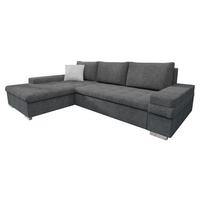ECKSOFA Bangkok Mini Premium - Silberfarben/Hellgrau, Holz/Textil (274/182cm) - MIRJAN24