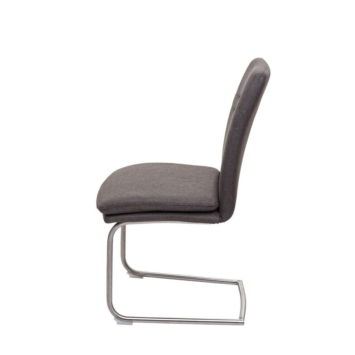 ESSZIMMERSTUHL Grau 2er-Set - Graubraun/Grau, Textil (47/92/57cm) - MCW