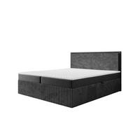 BOXBETT Hidis In In überlänge - Dunkelgrau, Holzwerkstoff/Textil (160/220cm) - Fun Möbel