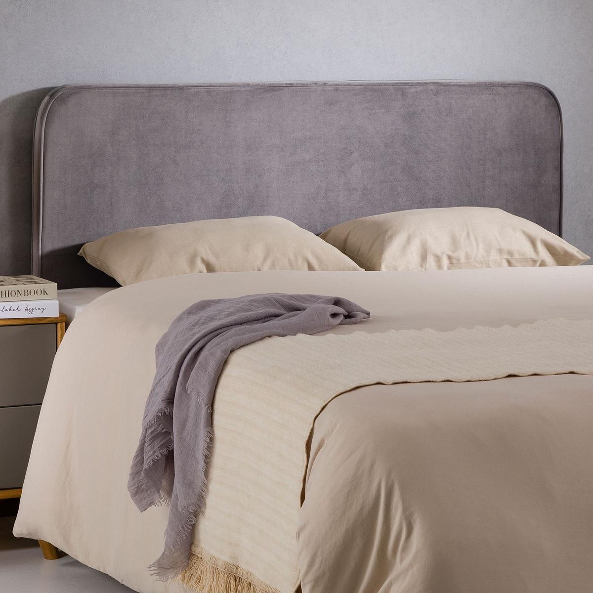 KOPFTEIL NOVARE 160x190 cm grau - Grau, Textil (160/58/6cm) - IDIMEX
