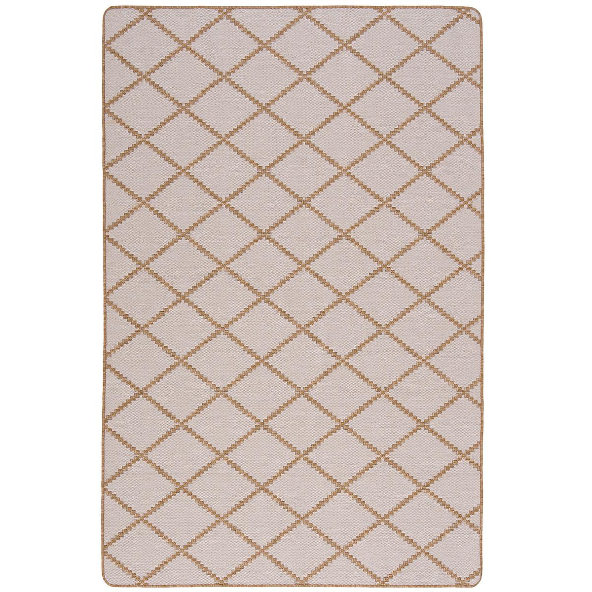 IN- UND OUTDOOR TEPPICH BEIDSEITIG NEWPORT DESIGN - Beige, Textil (133/133cm) - Snapstyle