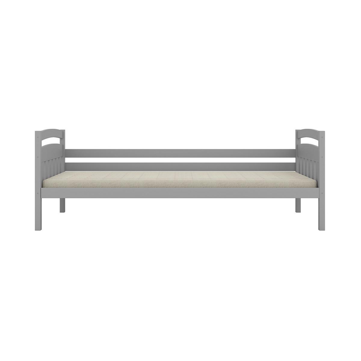 BETT 90/200 Tosia Grau - Grau, Holz (90/200cm) - Petits-meubles