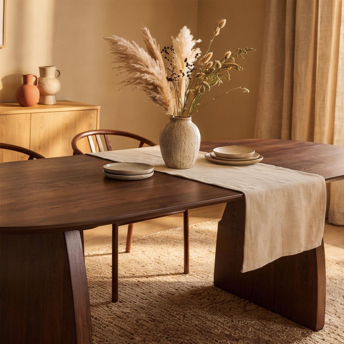 ESSTISCH AKOLA braun - Braun, Holz (90/200/76cm) - IDIMEX