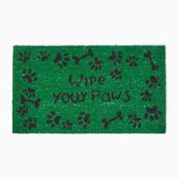 FUSSMATTE Wipe Your Paws, Kokosfaser 40/70 cm - Grün, Naturmaterialien (40/70cm) - Homescapes