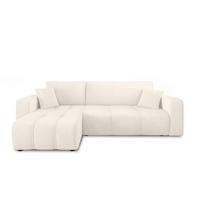ECKSOFA Dagny Mit Schlaffunktion - Creme, Holzwerkstoff/Textil (248/146cm) - Fun Möbel
