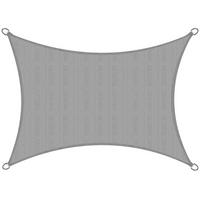 SONNENSEGEL SolVision HS9 300/400 cm rechteckig Grau HDPE - Grau, Kunststoff (400/300cm) - Sol Royal