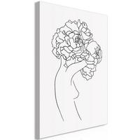 KUNSTDRUCK Schwarz-Weiß 40/60 cm - Schwarz, Textil (40/60cm) - KUNSTLOFT