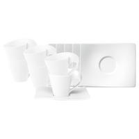 KAFFEETASSEN MIT UNTERTASSEN NewWave weiß 200 ml 6er Set - Weiß, Keramik (14.6/11.3/18cm) - Villeroy & Boch