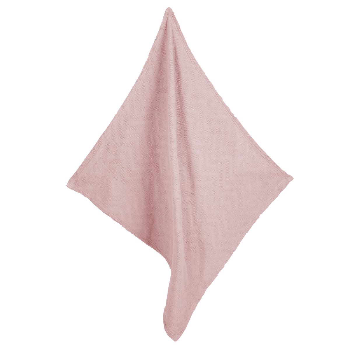 DECKE IN STRICKOPTIK 80 x 80 cm Lil Planet rosa - Altrosa, Textil (80/80cm) - Roba