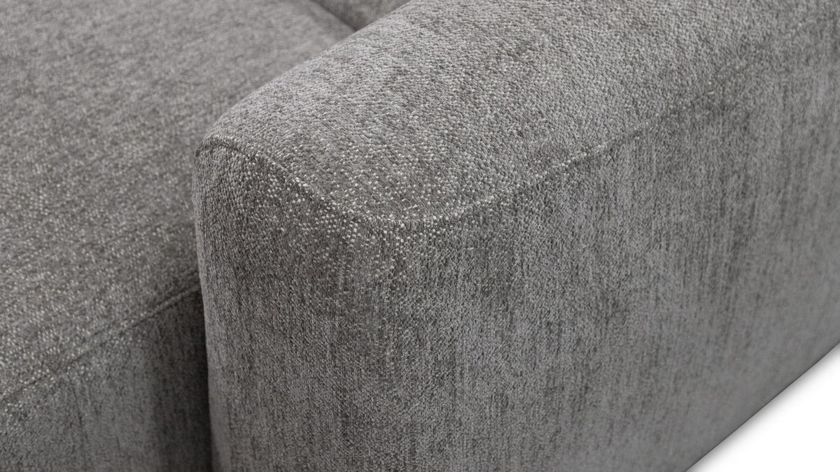ECKSOFA NERO 4-Sitzer, platingrau - Schwarz/Grau, Holz/Textil (272/81/159cm) - Wozimo
