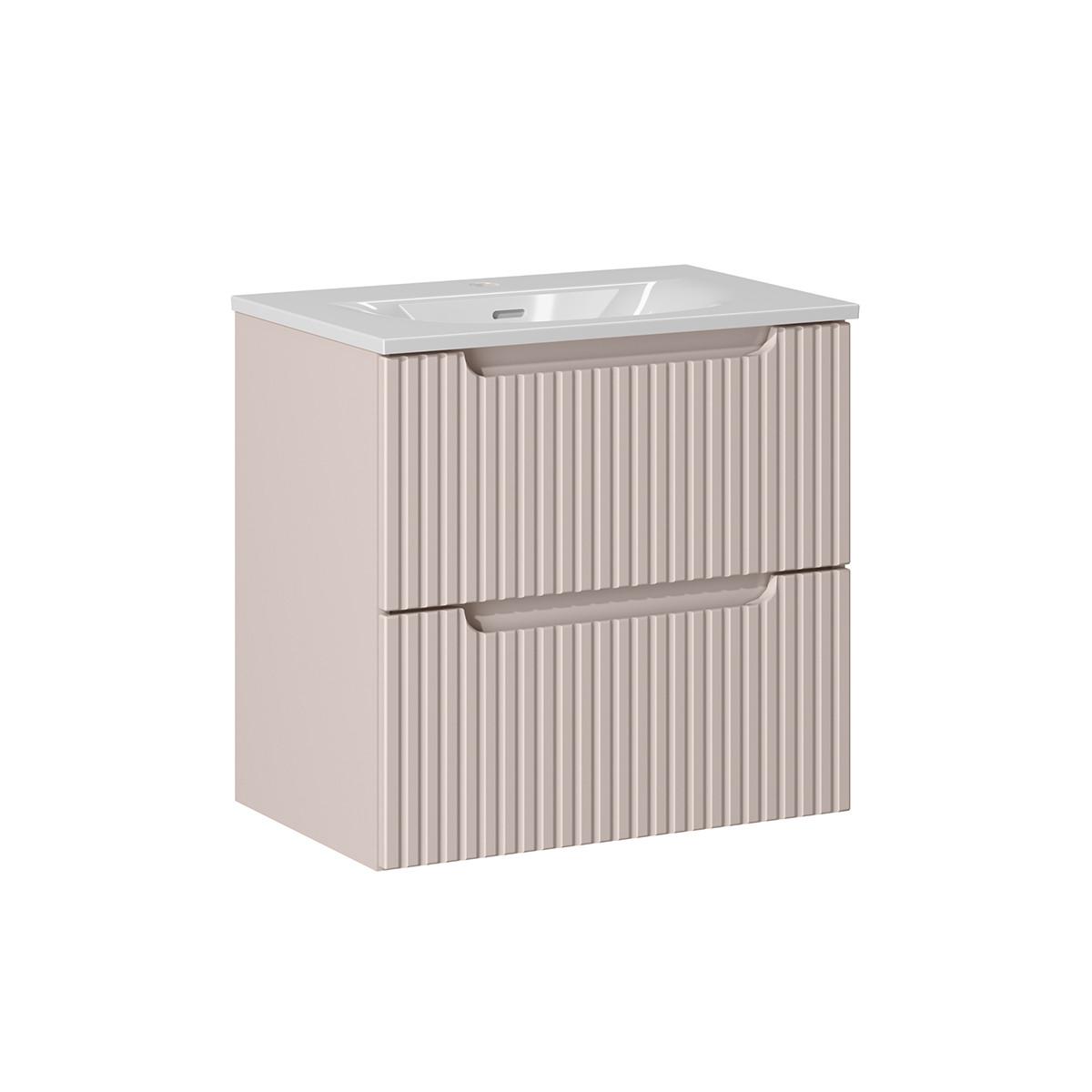 WASCHTISCH 60cm Riva Kaschmir - Beige, Holzwerkstoff (60/57/40cm) - Petits-meubles