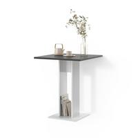 ESSTISCH Regusa Weiß/Anthrazit 65 x 78 cm - Anthrazit/Weiß, Holzwerkstoff (65/65/78cm) - Livinity®