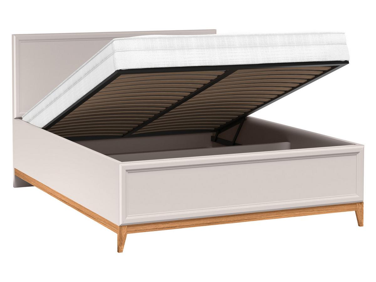 BETT Windsor W-16 - 160x200 cm - Kaschmir/Naturfarben, Holz/Holzwerkstoff (160/200cm) - MIRJAN24