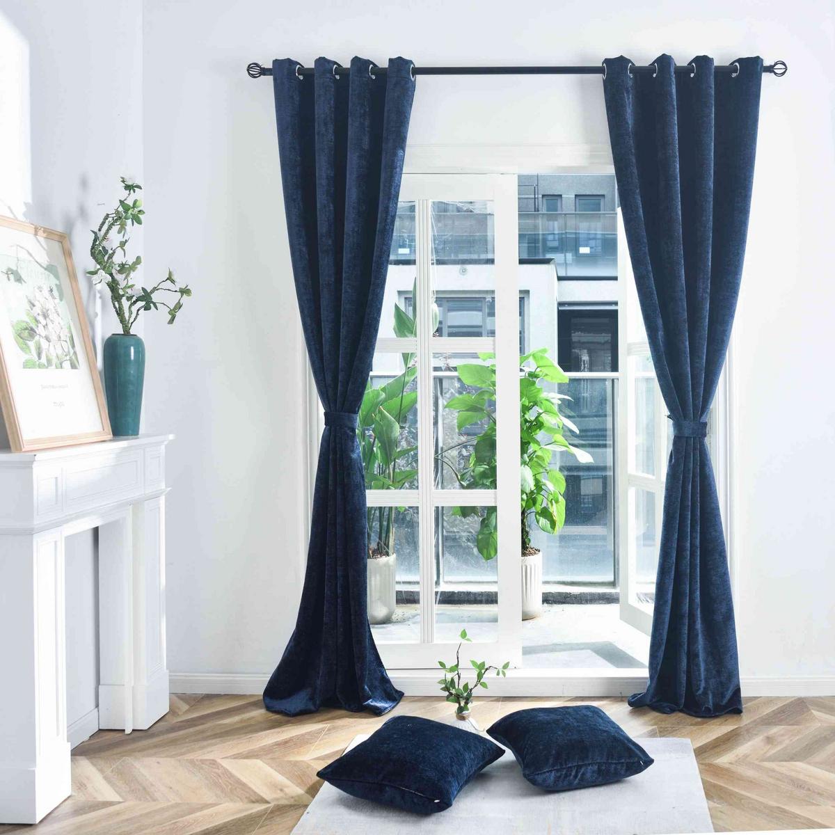 VORHANG NÜRNBERG HxB 245x135 cm Blau - Blau, Textil (135/245/245cm) - Gardinenbox