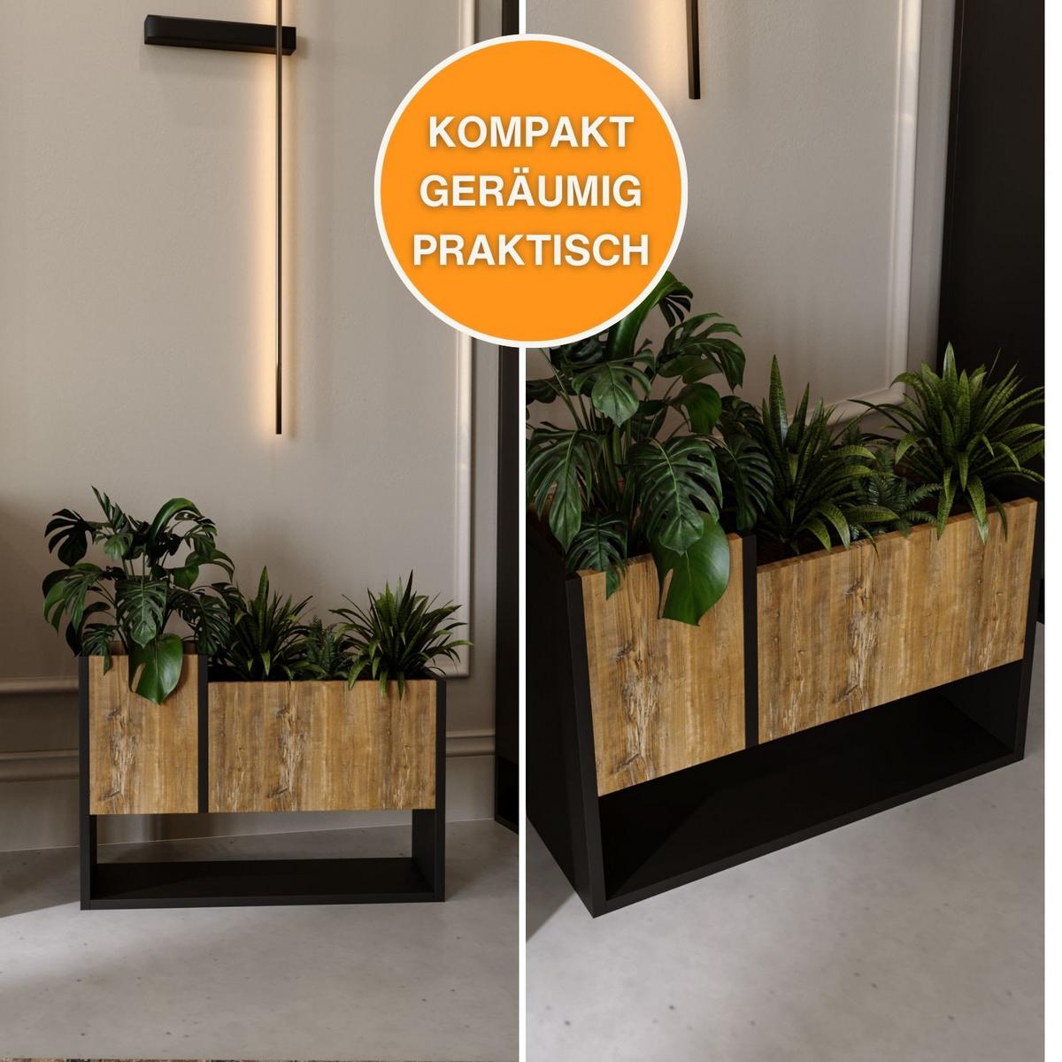 BLUMENKASTEN - Kiefer Milford, Holzwerkstoff (22.6/45/64.5cm) - RAUMHIRSCH FURNITURE