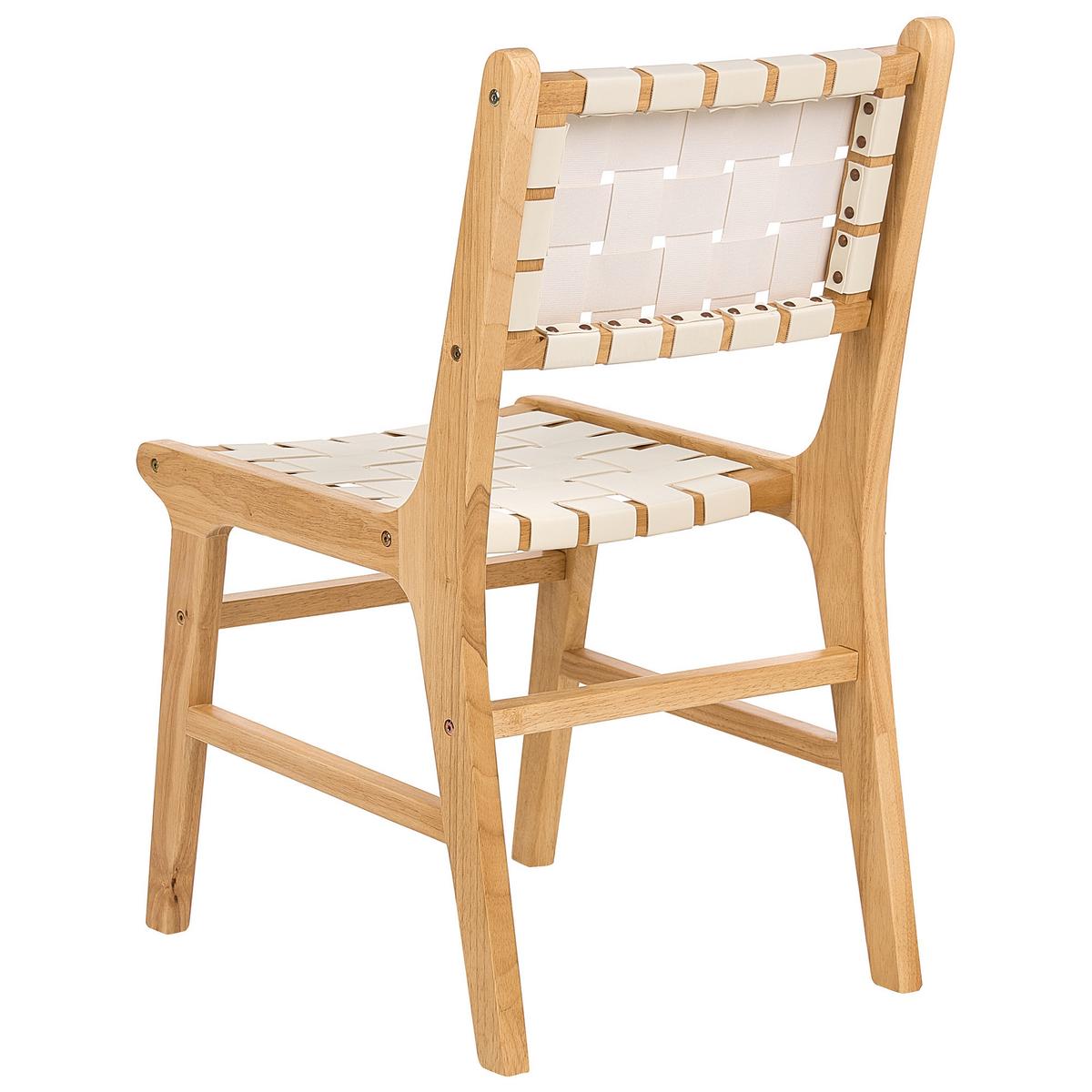 ESSZIMMERSTUHL 2er-Set Hellbeige Humble - Beige/Braun, Holz (46/84/56cm) - Beliani