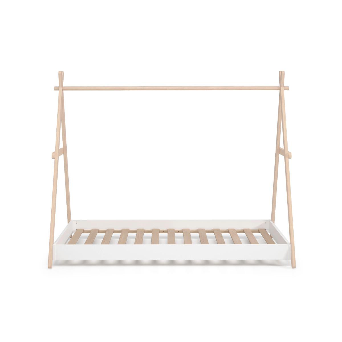 TIPIBETT Trufa Braun 209/104/160 cm - Braun, Holz (200/90cm) - Calicosy